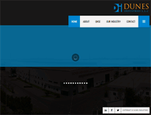 Tablet Screenshot of dunesindustries.com